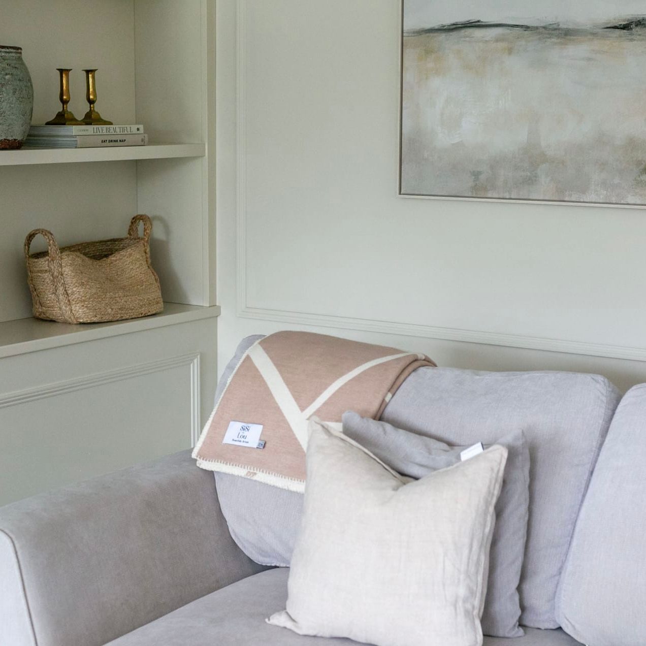 Abstract Twig Cotton Blanket