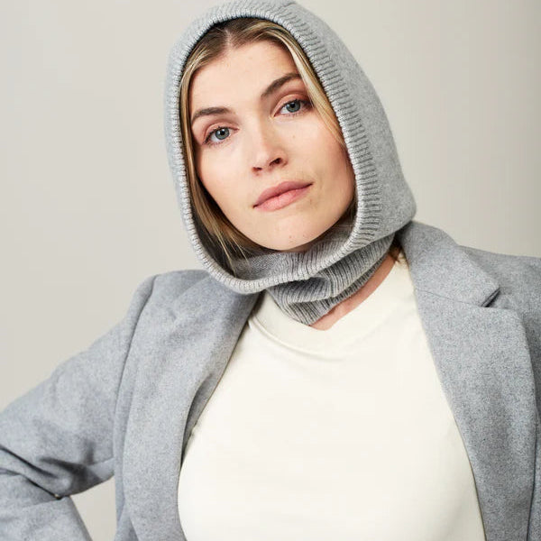 Cashmere Hood in Grey