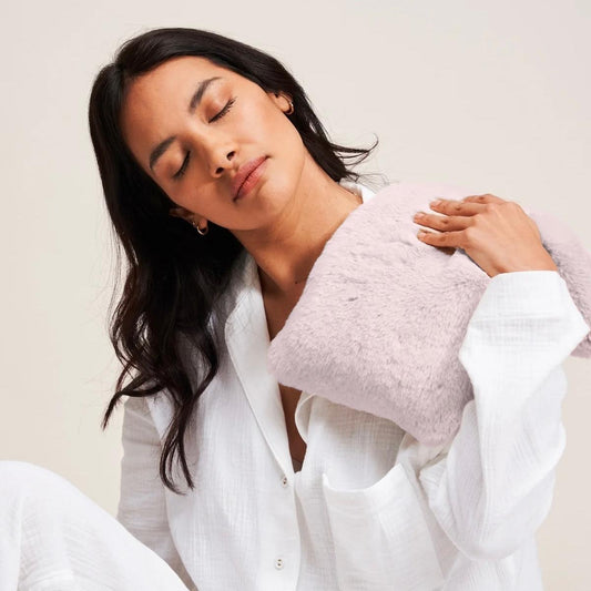 Long Wheat Pillow in Blossom Pink Cloud