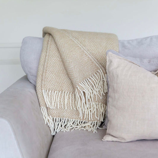 Oatmeal Wool Blanket