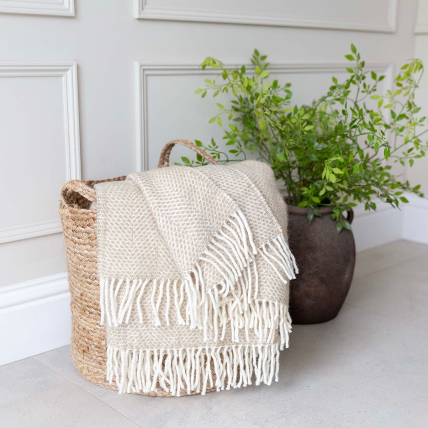 Oatmeal Wool Blanket