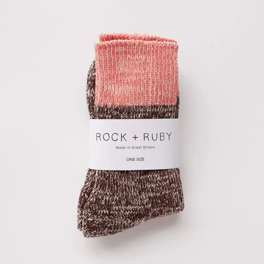 Elsie Cotton Socks in Dark Cherry